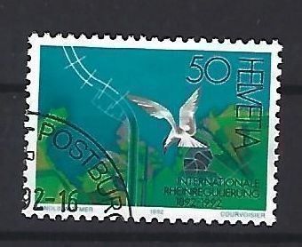 Tutti i francobolli: 1992 - 100 J.Intern. Rheinregulierung – Usato da Schaffhausen venduto da poststamp