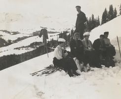 Frühe Wintersport-Foto (Privatfoto), 1908
