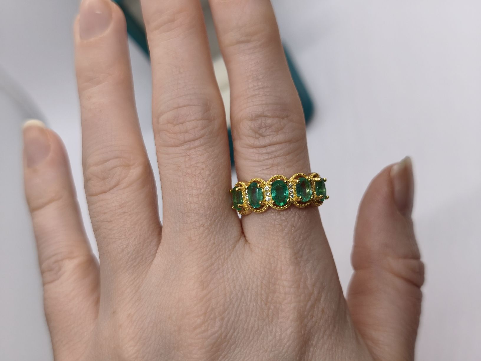 Anelli: Smaragd Ring Silber 925, Gr verstellbar - Exklusiv – Nuovo (secondo la descrizione) da St. Gallen venduto da GIULESGG 6
