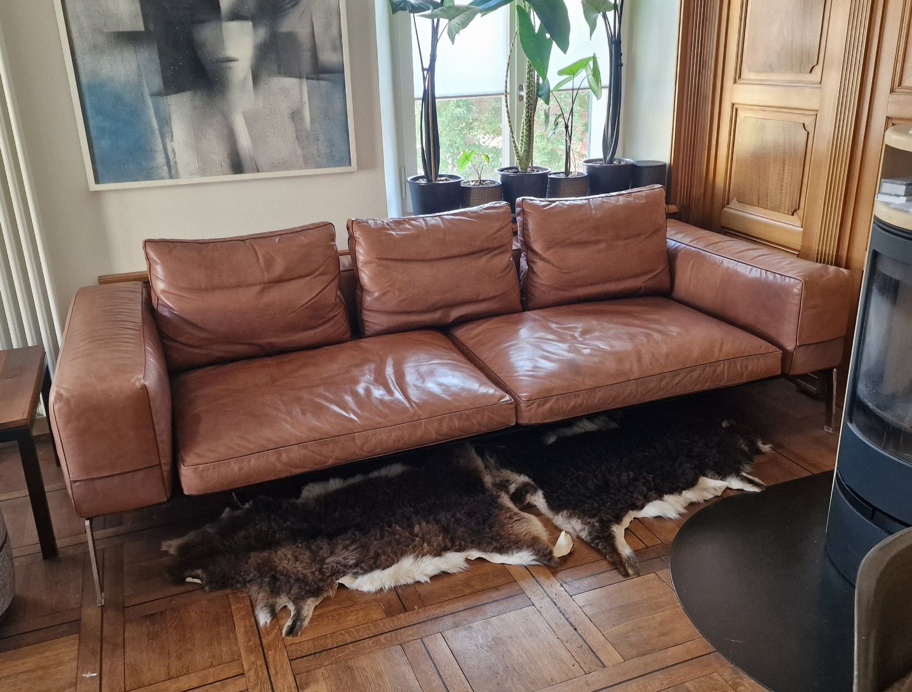 Flexform Divani: Flexform "LIFESTEEL" Ledersofa – Usato da Adliswil venduto da Alayna1