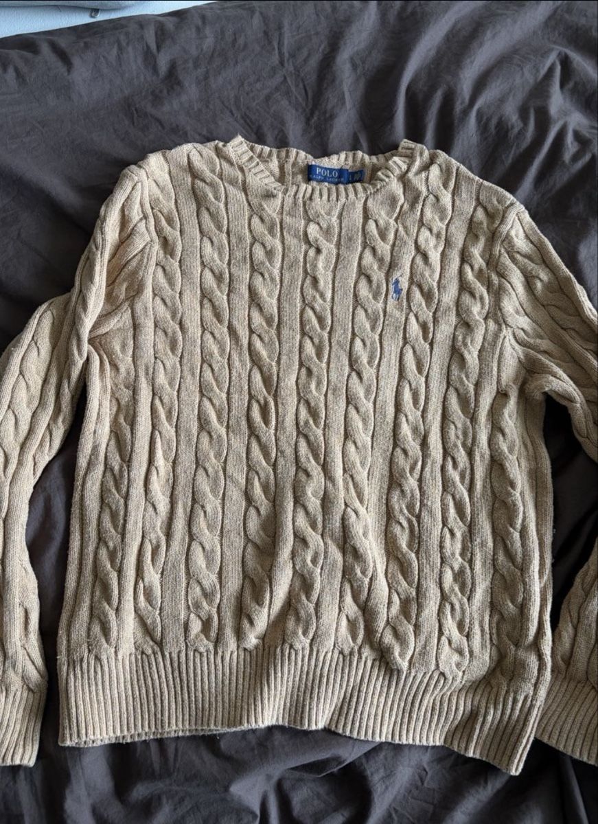 Maglioni & Felpe: Polo Ralph Lauren Strickpullover, beige, Gr. L, Top! – Usato da Schaffhausen venduto da ZurichSH