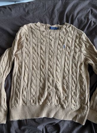 Polo Ralph Lauren Strickpullover, beige, Gr. L, Top!