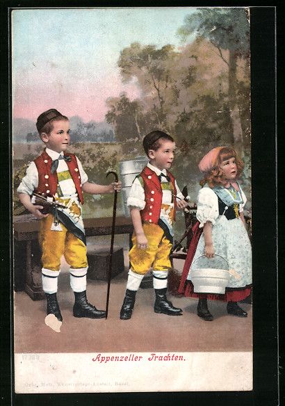 Cartes postales: Schweizer Kinder in Appenzeller Trachten – D'occasion à Berlin par bartko-reher