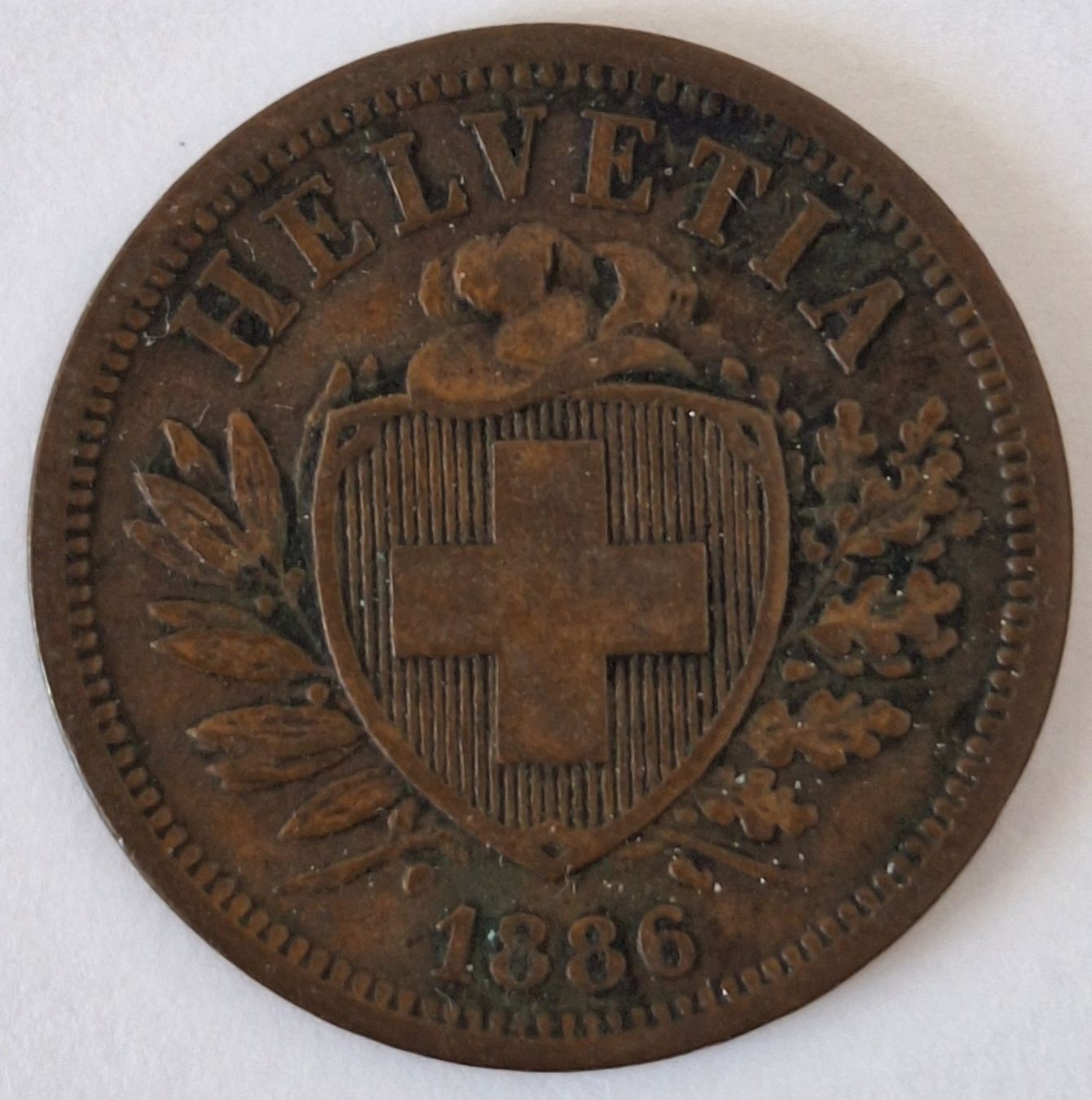Tutti le monete: 2 Rappen 1886 Cu-Sn; vz – Usato da Niederweningen venduto da 19bomaso61