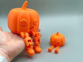 Bewegliche Kürbis-Freunde 3er Set – Halloween