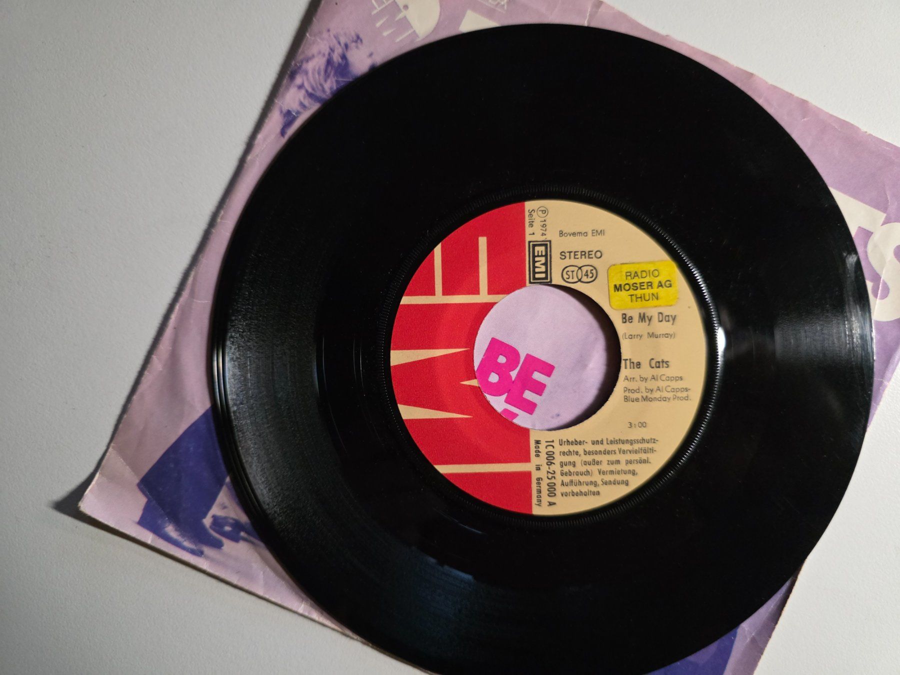 Dischi in vinile: Single Vinyl - The Cats - Be my Day – Usato da Walterswil BE venduto da Lonitti 1