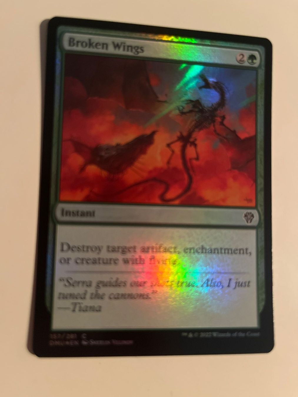 Magic The Gathering Sammelbilder & Trading cards: 1 x Broken Wings - FOIL - Magic: The Gathering – Gebraucht aus Kriens von Shadi1980