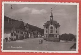 Cernier - La Poste - Fotokarte ca. 1940