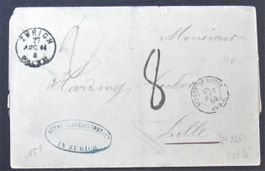 1844 Vorphilabrief von Zürich nach Lille