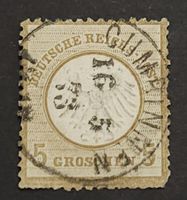 Deutsche R Brustschild Nr. 6 zentrich Gestgestempelt 120 Fr