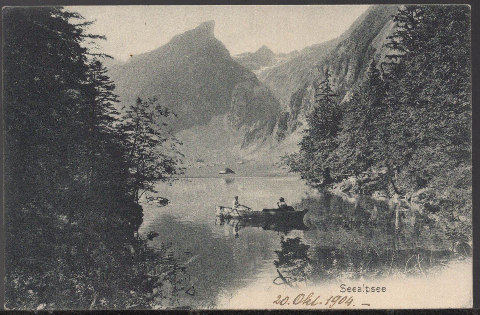 Ansichtskarten: Seealpsee 1904 – Gebraucht aus Aarau von kufi44