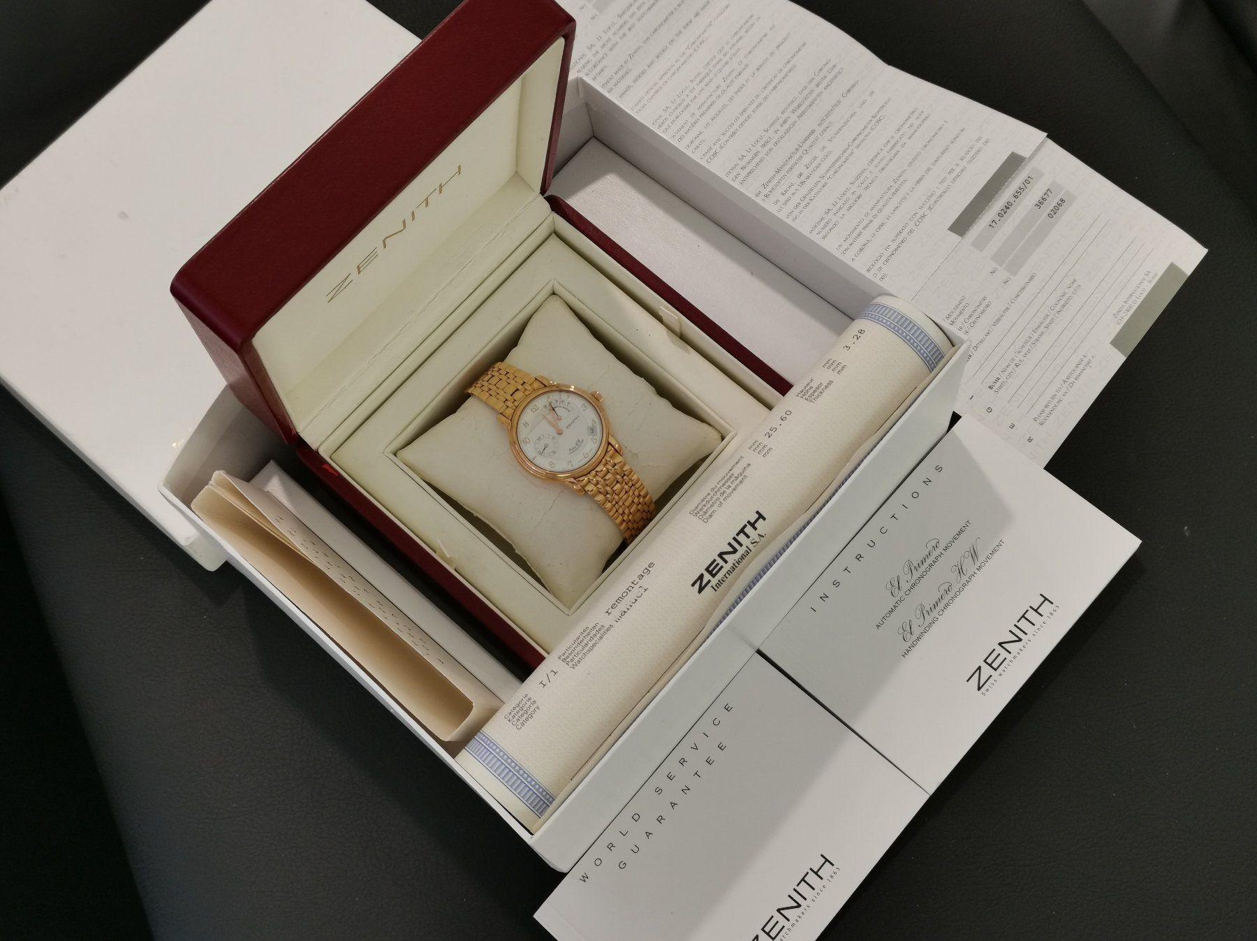 Zenith Orologi: Zenith Elite Chronometer 18K Roségold – Usato da Zürich venduto da Stargold-Uhren 9