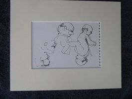 "Schizzi di Caffé" - Verkauf Sammlung Jürg Stamm - Zeichnung