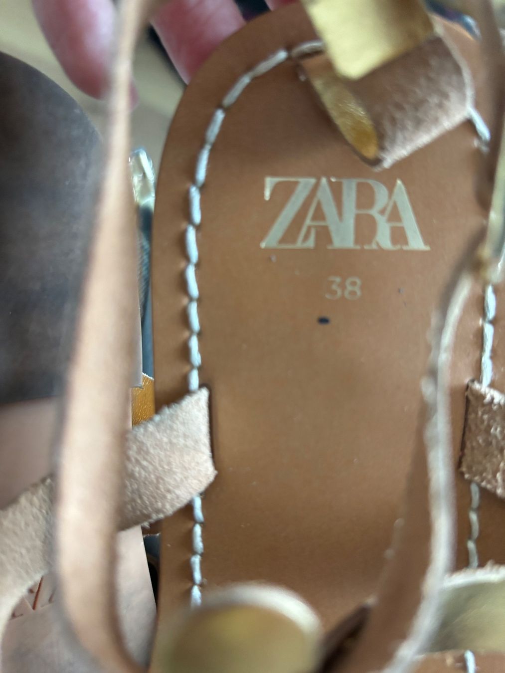 Zara Damenschuhe: Sandales Dorées Zara – Gebraucht aus Genève von bha_jcf5 5