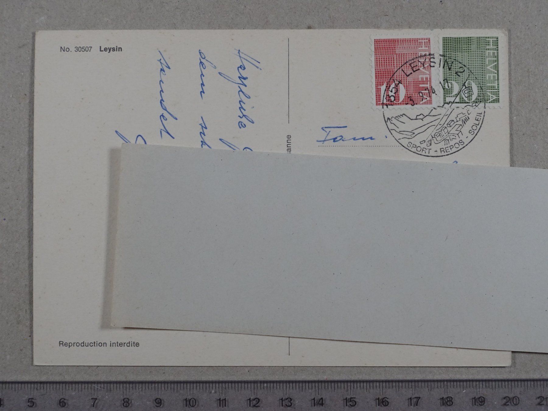 Cartoline postali: Leysin, 1974 – Usato da Lenzburg venduto da fh1 1