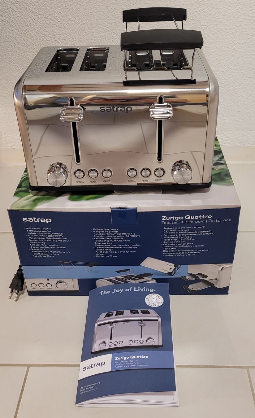 Küchengeräte: Satrap Zurigo Quattro Toaster – Neu und originalverpackt aus Bischofszell von -fr-5 1