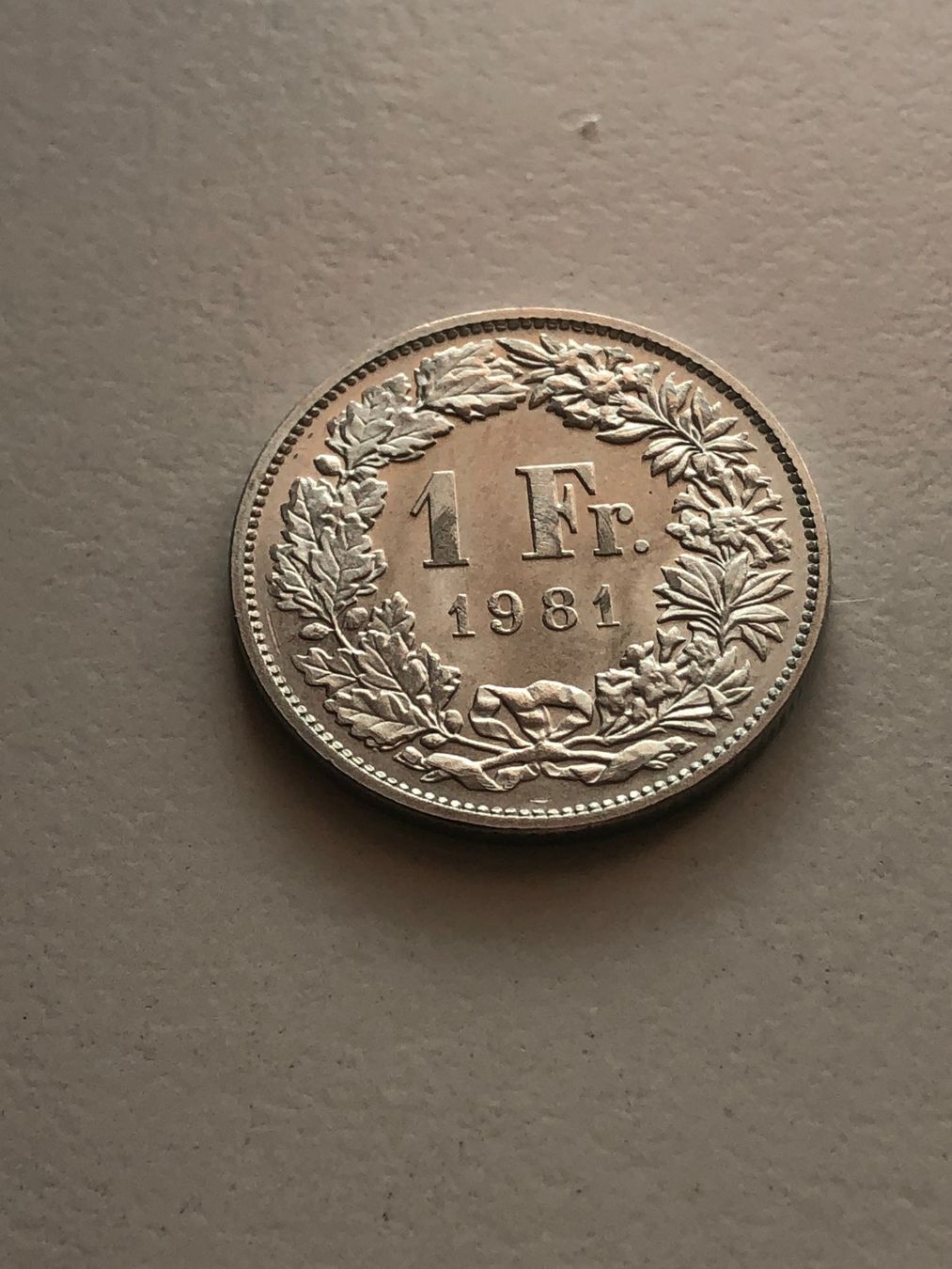 Tutti le monete: 1 Fr. 1981 top – Usato da Schötz venduto da Odpa