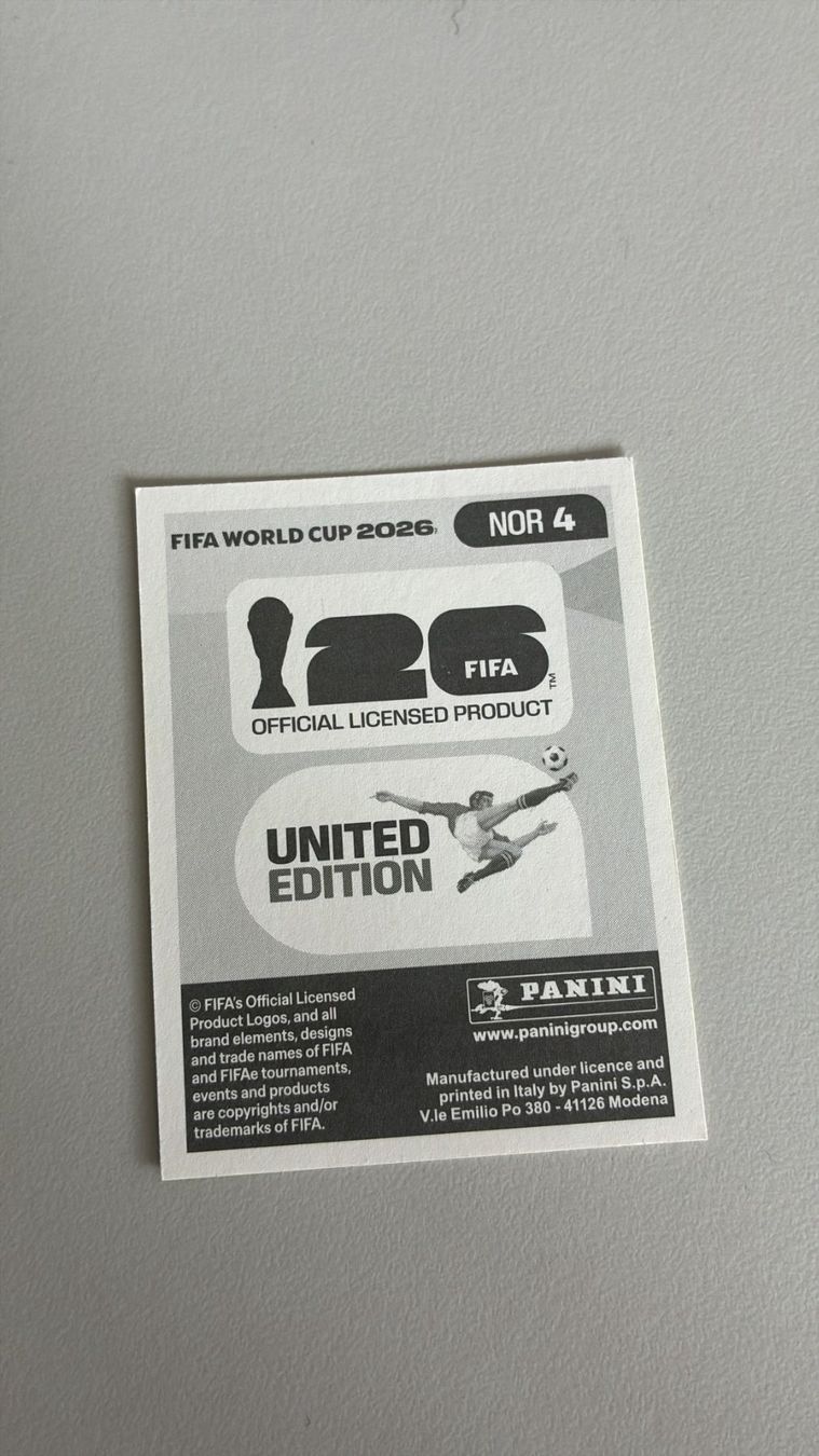 Panini Carte collezionabili: Carte panini 2026 - NOR 4 – Nuovo (secondo la descrizione) da La Neuveville venduto da Ibo2300 1
