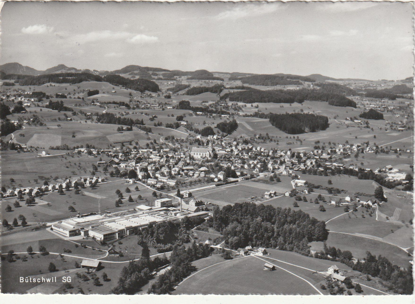 Cartes postales: Bütschwil Flugaufnahme – D'occasion à Rorschacherberg par fratovi2