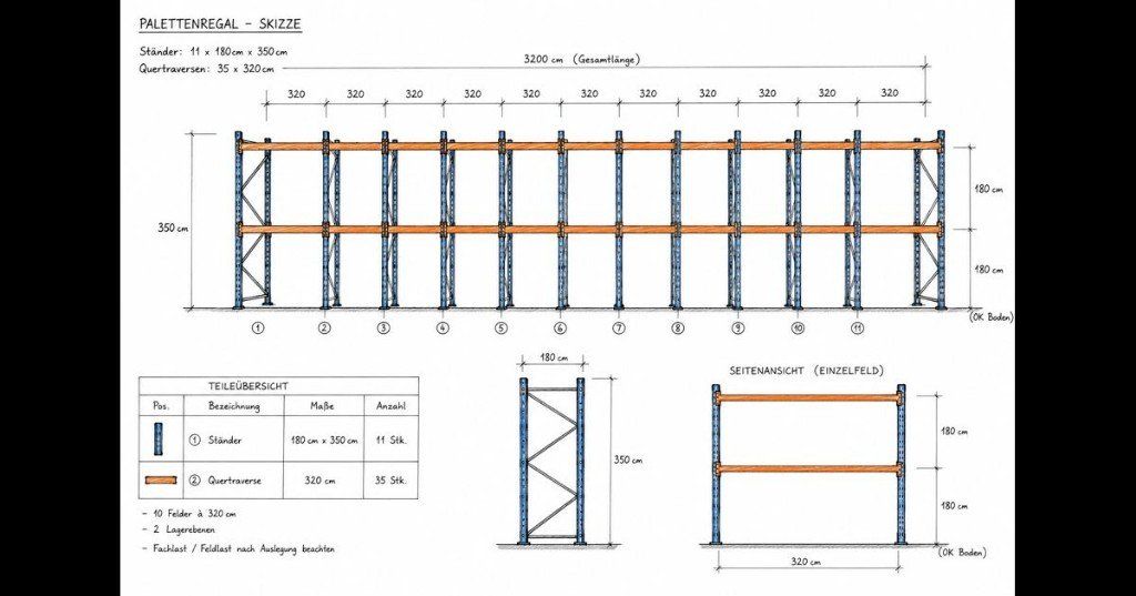 Scaffali: Palettenregal 32m – Usato da Zell venduto da lustenberger88 7