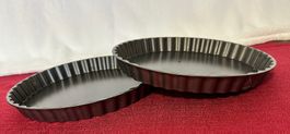2er Set Quicheformen / Wähenformen, Metall Ø 28 cm