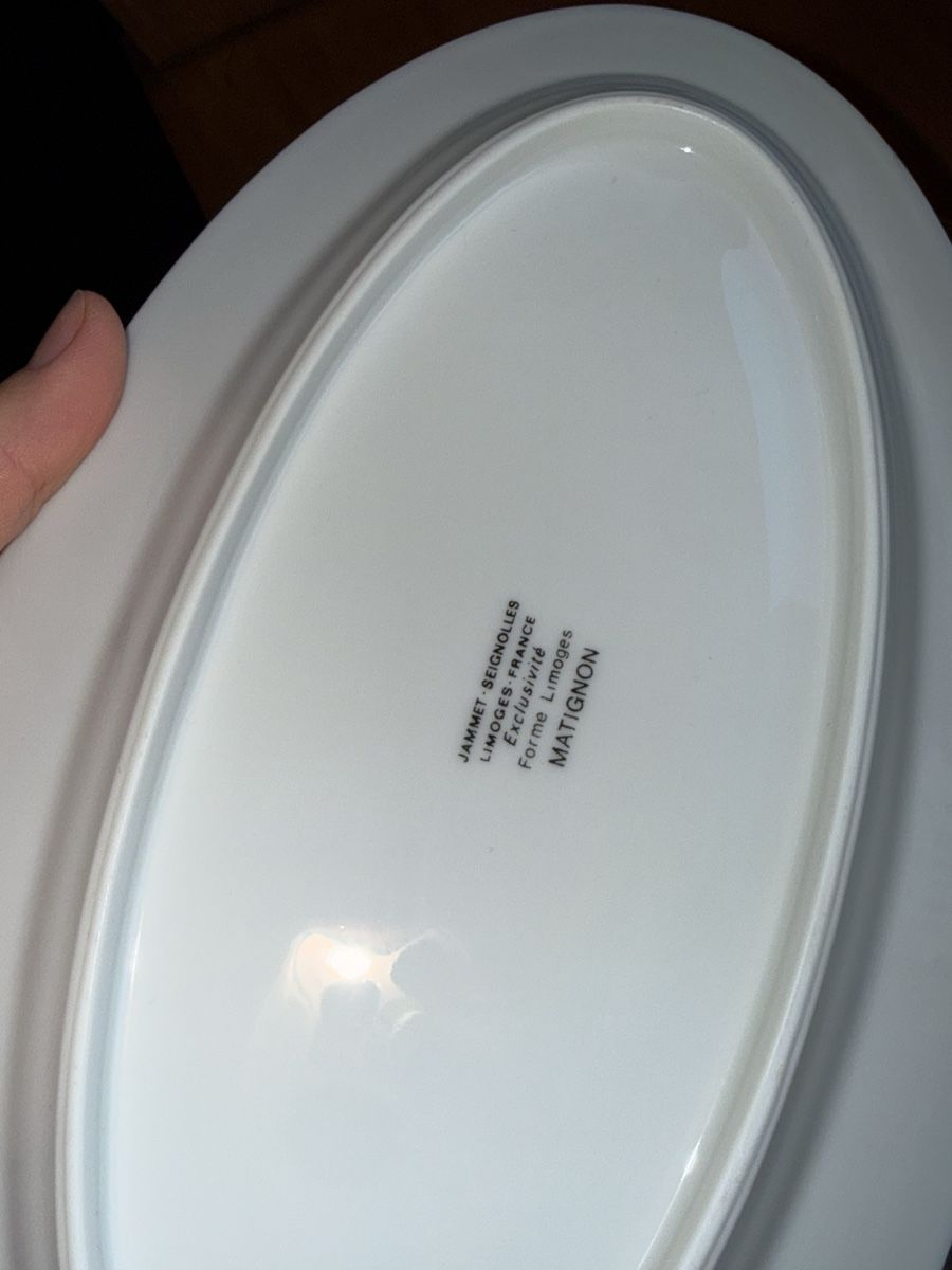 Piatti: two oval Limoges plates (26 cm) – Usato da Le Sentier venduto da CannelleVintage13 1