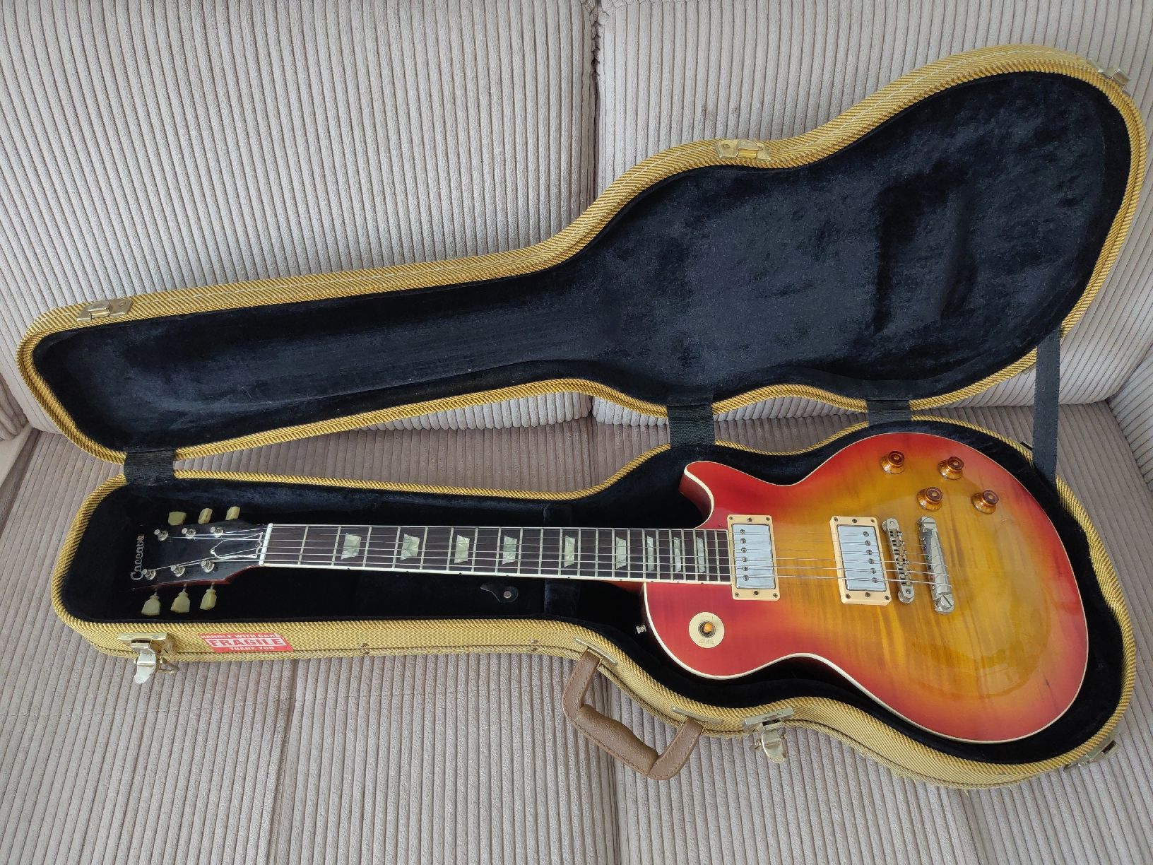 Musikinstrumente: Les Paul Style Gitarre Rio-Palisander – Gebraucht aus Horw von Leopardd