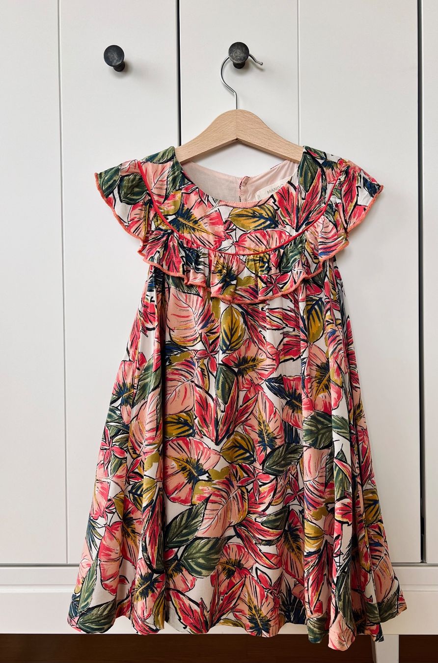 Mango Vestiti & Gonne: Mango, 104, Kleid, luftig, Blumen, rosa – Usato da Burgdorf venduto da rulan 1