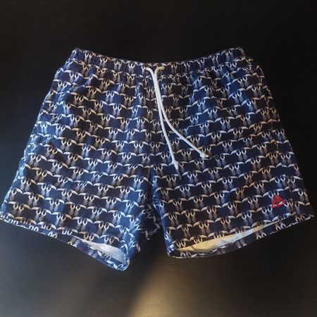 Short de bain homme, taille M, motif toucans, été parfait!