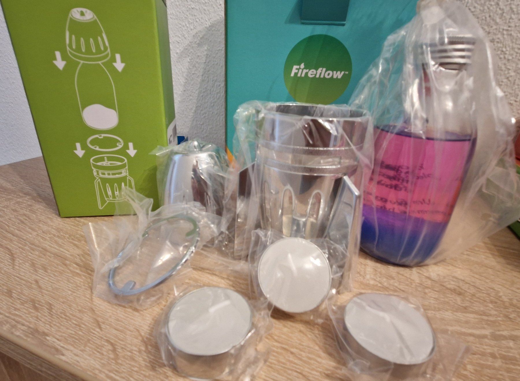 Lampen: Original Mathmos Fireflow Lampe Pink/Blau – Neu und originalverpackt aus Fehraltorf von Waldtroll666 3