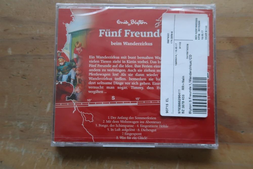 FÜNF FREUNDE WANDERZIRKUS NEUE CD OVP (Neu und originalverpackt) in