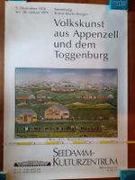 Plakat Zülle Volkskunst aus Appenzell & dem Toggenburg 1978