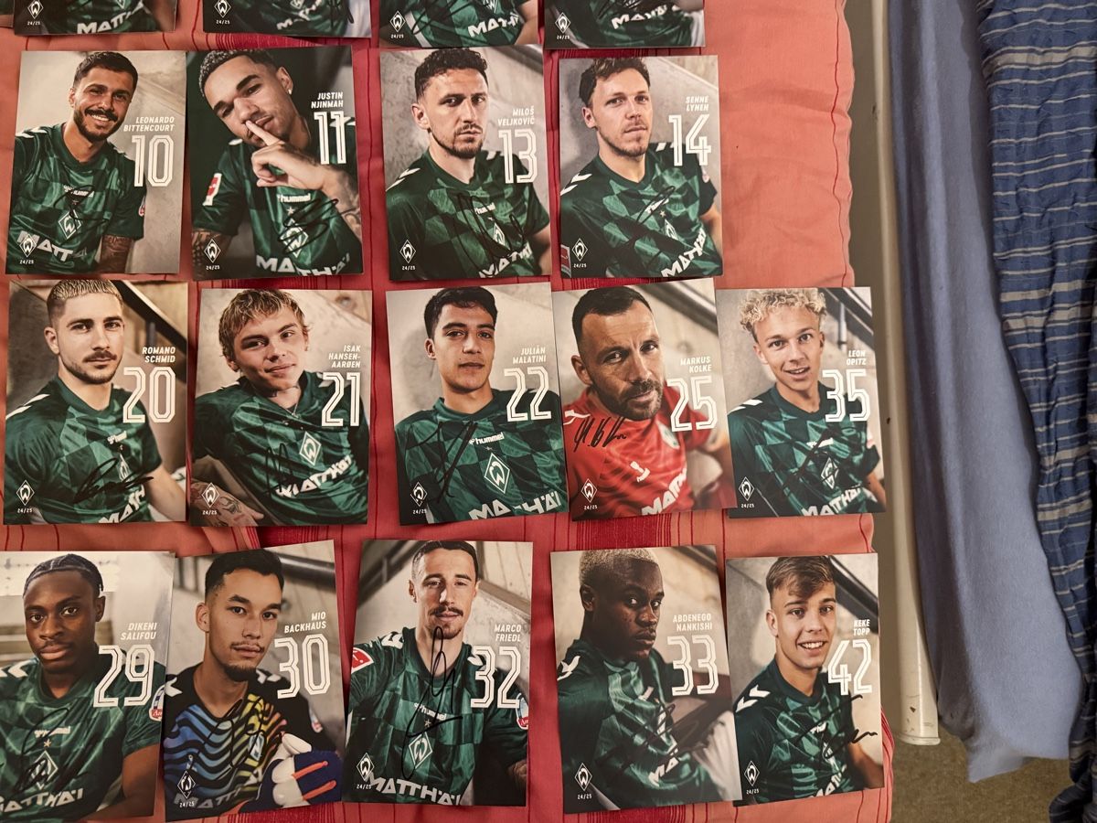 Autographes: Autogrammkarten Werder Bremen signiert – D'occasion à Rüschlikon par Andi_2000 3