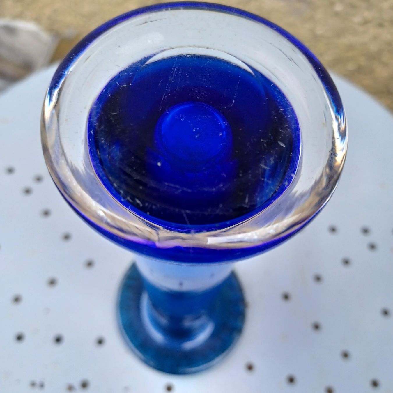 Vasi & Recipienti: Vase en verre bleu irisé – Usato da Neuchâtel venduto da Jivar 2