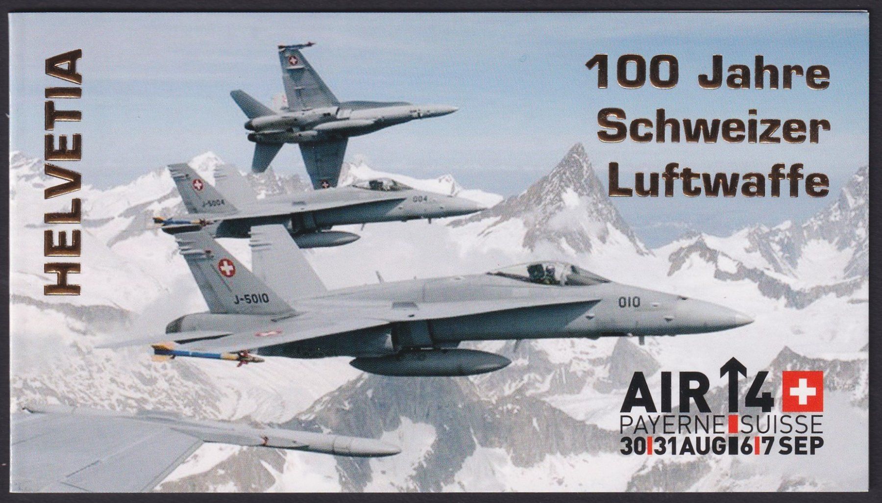 Tutti i francobolli: 2014, Nr.1493 in Markenheft "LUFTWAFFE" ungestempelt. – Usato da Sursee venduto da Luzernerraute