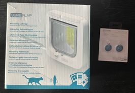 SURE FLAP Micro Chip Katzenklappe mit dazugehörenden Tag