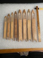Navettes bois tissage ancien lot 8 pièces différentes taille