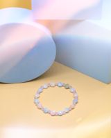 Armband aus Morganit, Aquamarin und Lavendel Amethyst