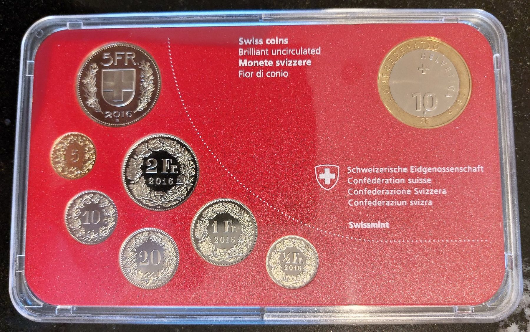 Tutti le monete: Münzsatz Schweiz 2016 stgl. – Nuovo (secondo la descrizione) da Arch venduto da coinsandmore 2