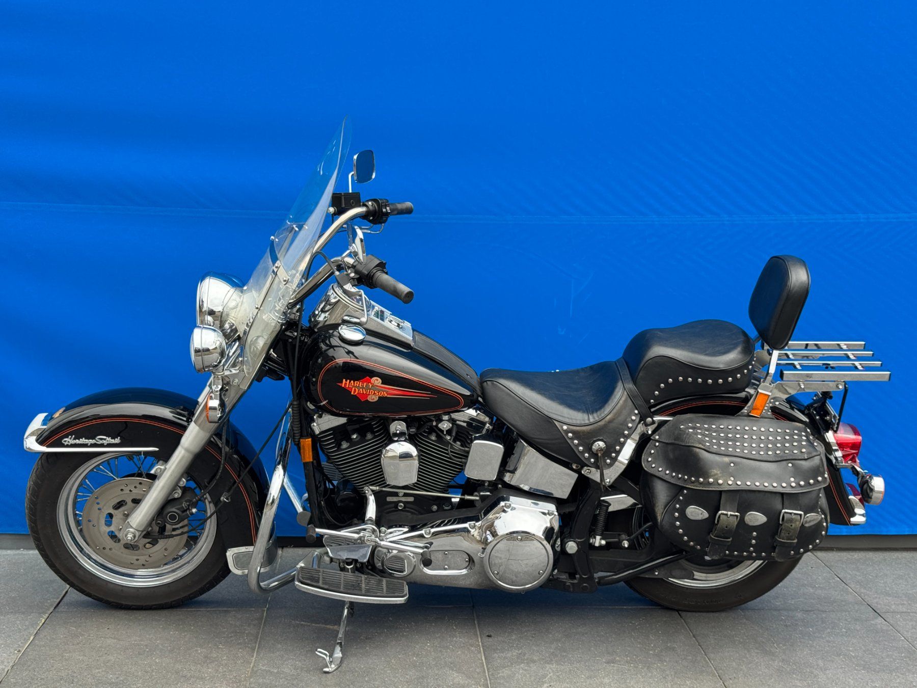 Harley-Davidson Chopper: HARLEY-DAVIDSON FLSTC Softail Classic 1340 ab MFK – Usato da Escholzmatt venduto da Wikinger11 4