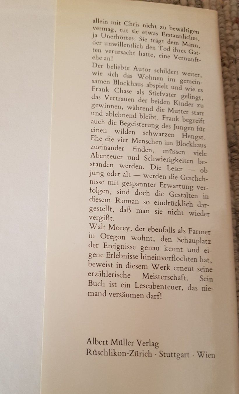 Livres: Das zweigeteilte Blockhaus – D'occasion à Ottikon par sobsale 2