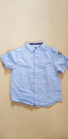 Kurzarmhemd blau "Switzerland", Gr, 110