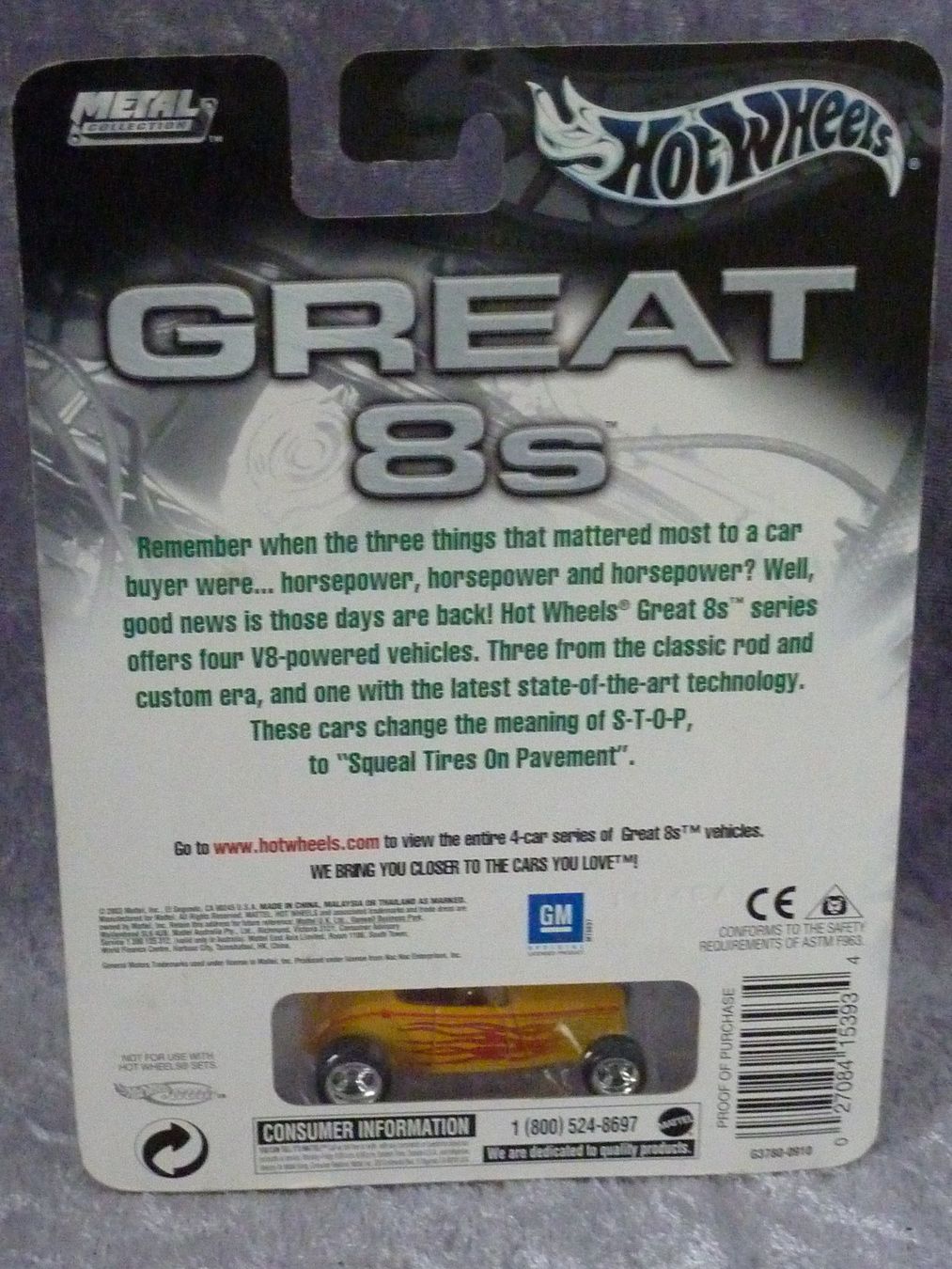 Hot Wheels Modellini d'auto: Hot Rod Great 8s  1:64 – Nuovo e nell'imballaggio originale da Dürrenäsch venduto da modellautos4you 5