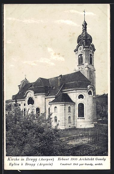 Cartoline postali: AK Brugg, An der Kirche – Usato da Berlin venduto da bartko-reher