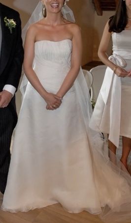 Robe de mariée soie et dentelle 
