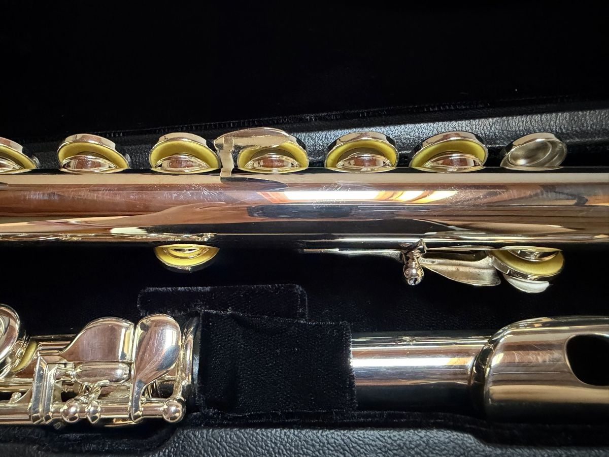 Sankyo Musikinstrumente: Flûte traversière Sankyo Prima Etude tête argent – Gebraucht aus Founex von Hyrienne 4