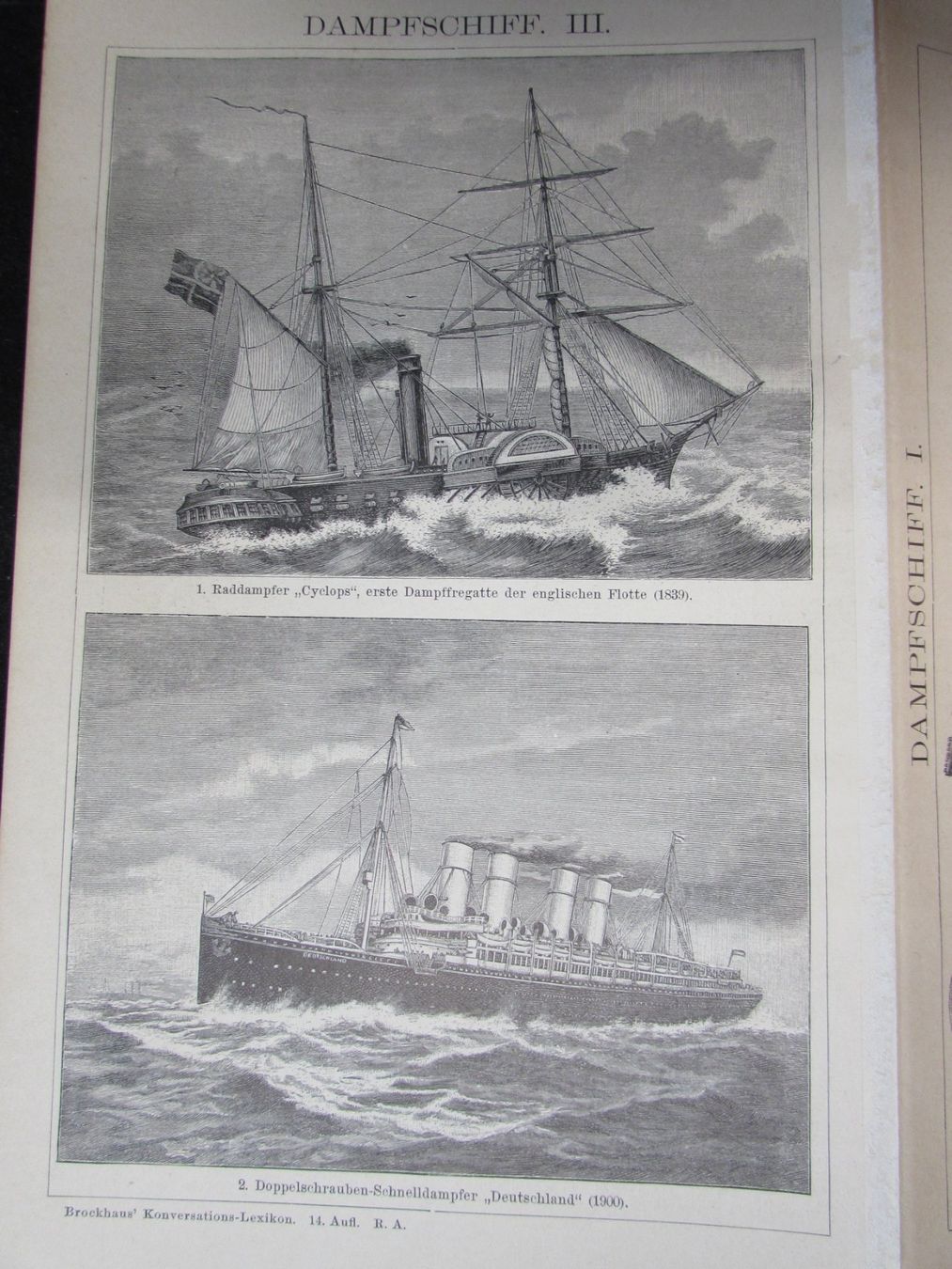 Gravures: Lot Schiffe/Nautik, 19.Jh. – D'occasion à Walchwil par Shells1 2