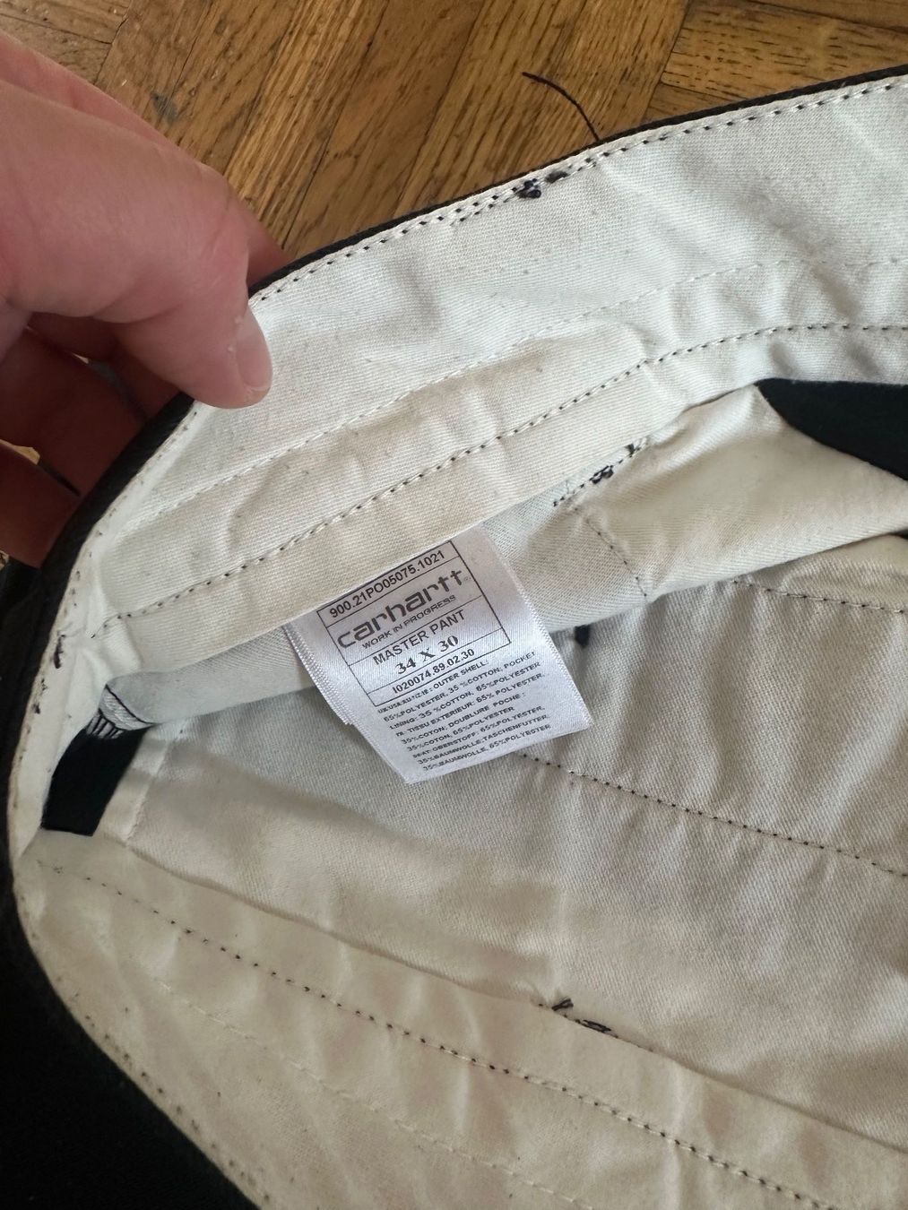 Carhartt Hosen: Carhartt Master Pant Schwarz 34/30 – Gebraucht aus Zürich von admiraljh 4