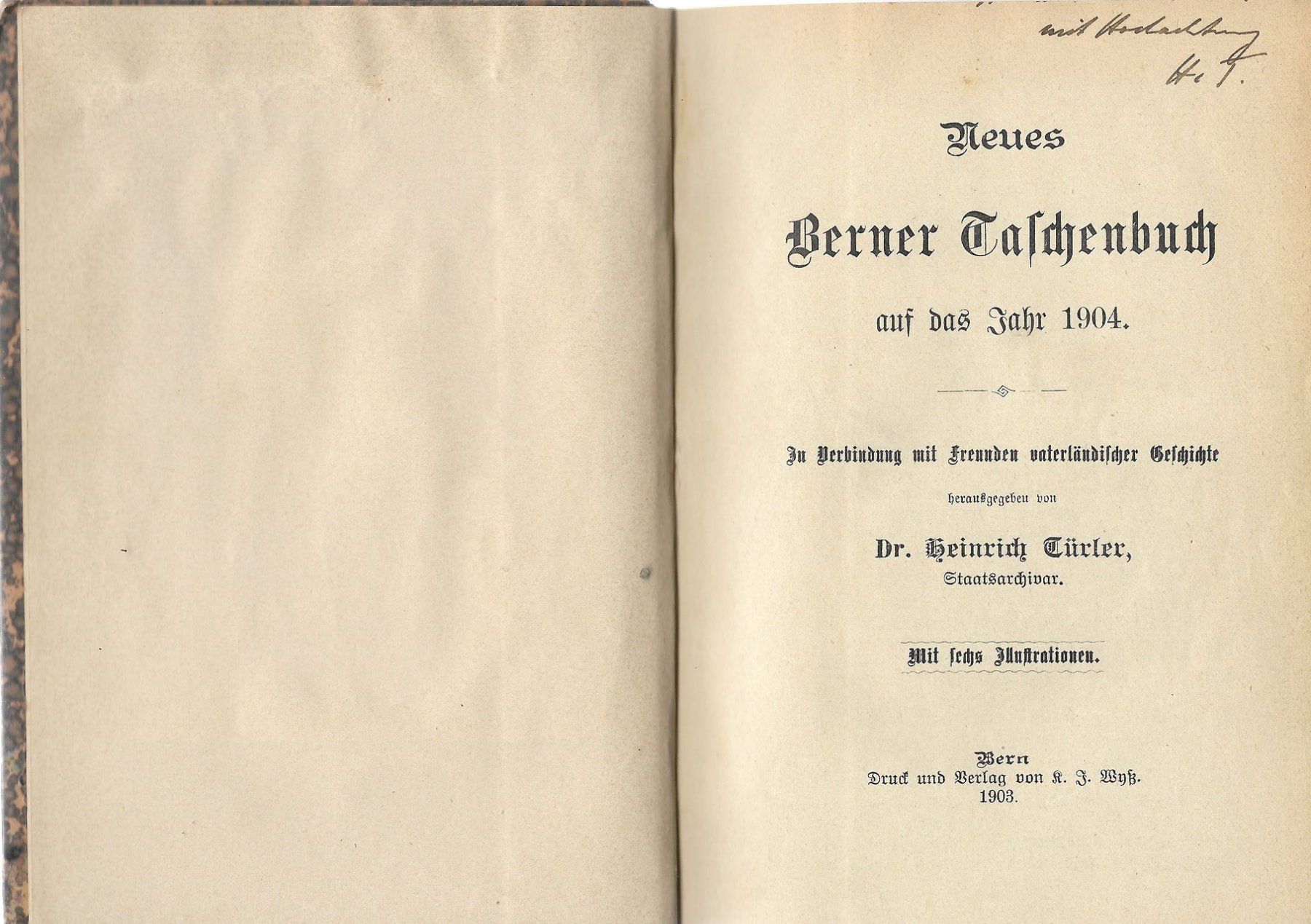 Libri: Neues Berner Taschenbuch 1904 – Usato da Bern venduto da Grindelwaldaus