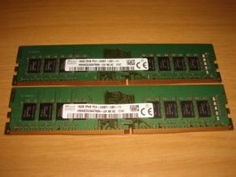 2 stück 16gb ddr4 2400 RAM für Computer. Getestet